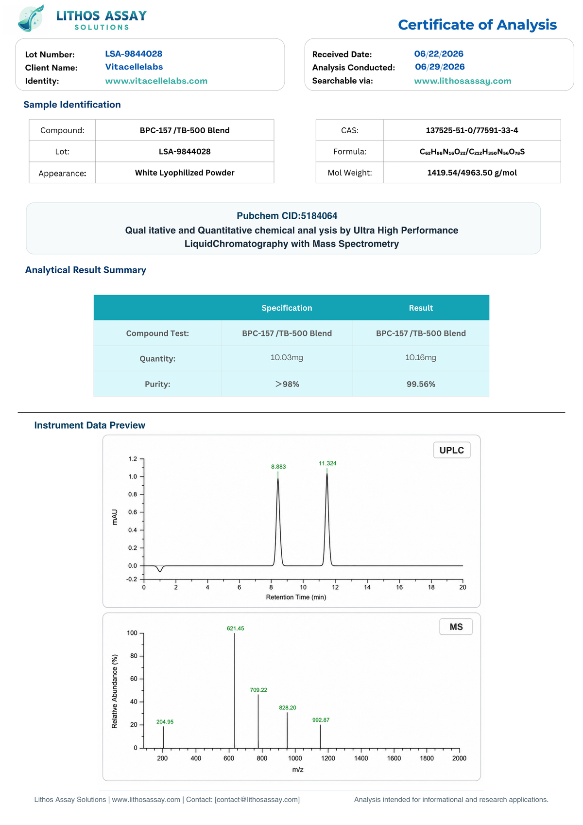 BPC10mg+TB10mg